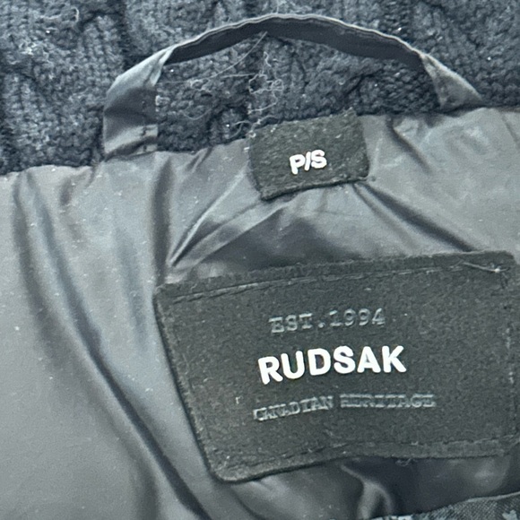 RUDSAK woman’s Black Puffer Coat with Fur Hood - Picture 13 of 13